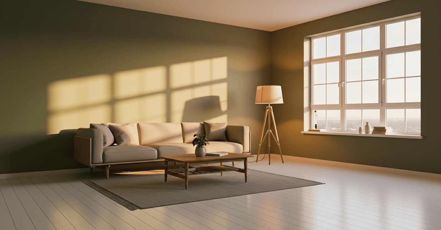 Saló modern i lluminós amb un acabat de pintura professional impecable